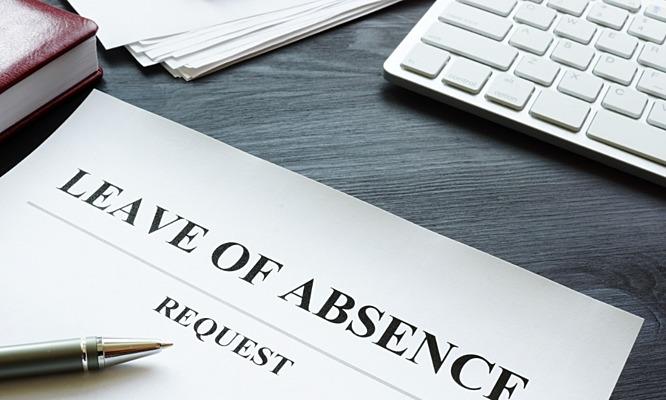Paper saying 'leave of absence'